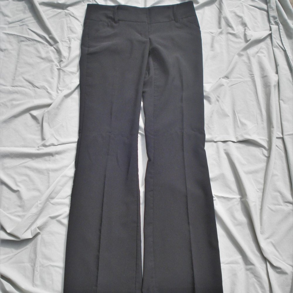 Back to the office! Black straightlegged dress pants